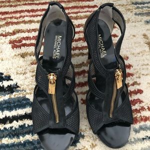 Michael Micheal Kors black elegant Heels